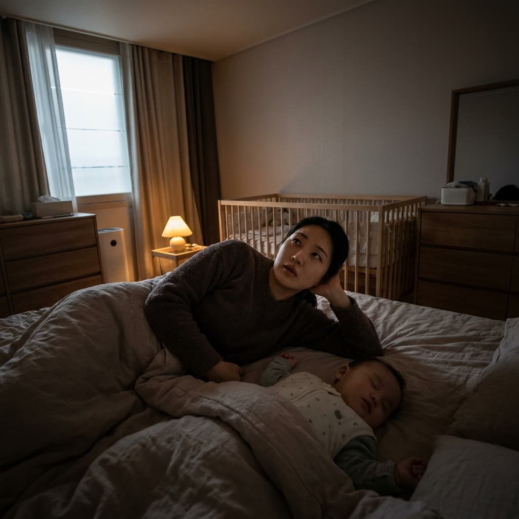 잠 못 자고 기운 없어요? 독박육아에 지친 엄마, 혹시 산후풍은 아닐까요? (산후관리 연구 결과 기반)
