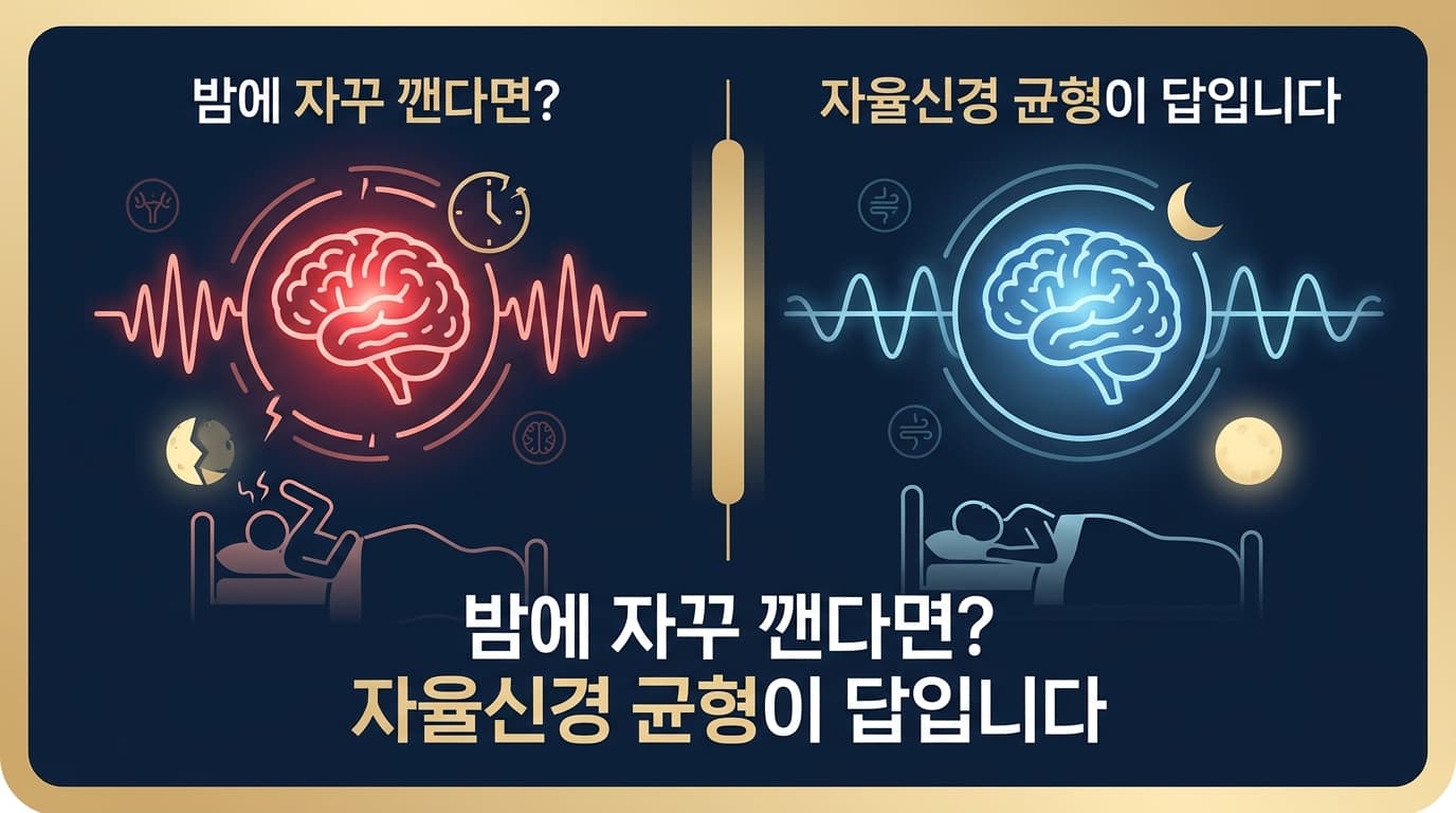 밤에 자다 깨다 반복, 아침이 너무 힘들다면 자율신경 균형을 확인해 보세요