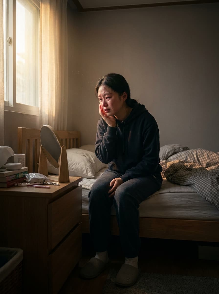 얼굴에 붉은 진물, 단순한 피부 트러블이 아니라 아토피인가요?