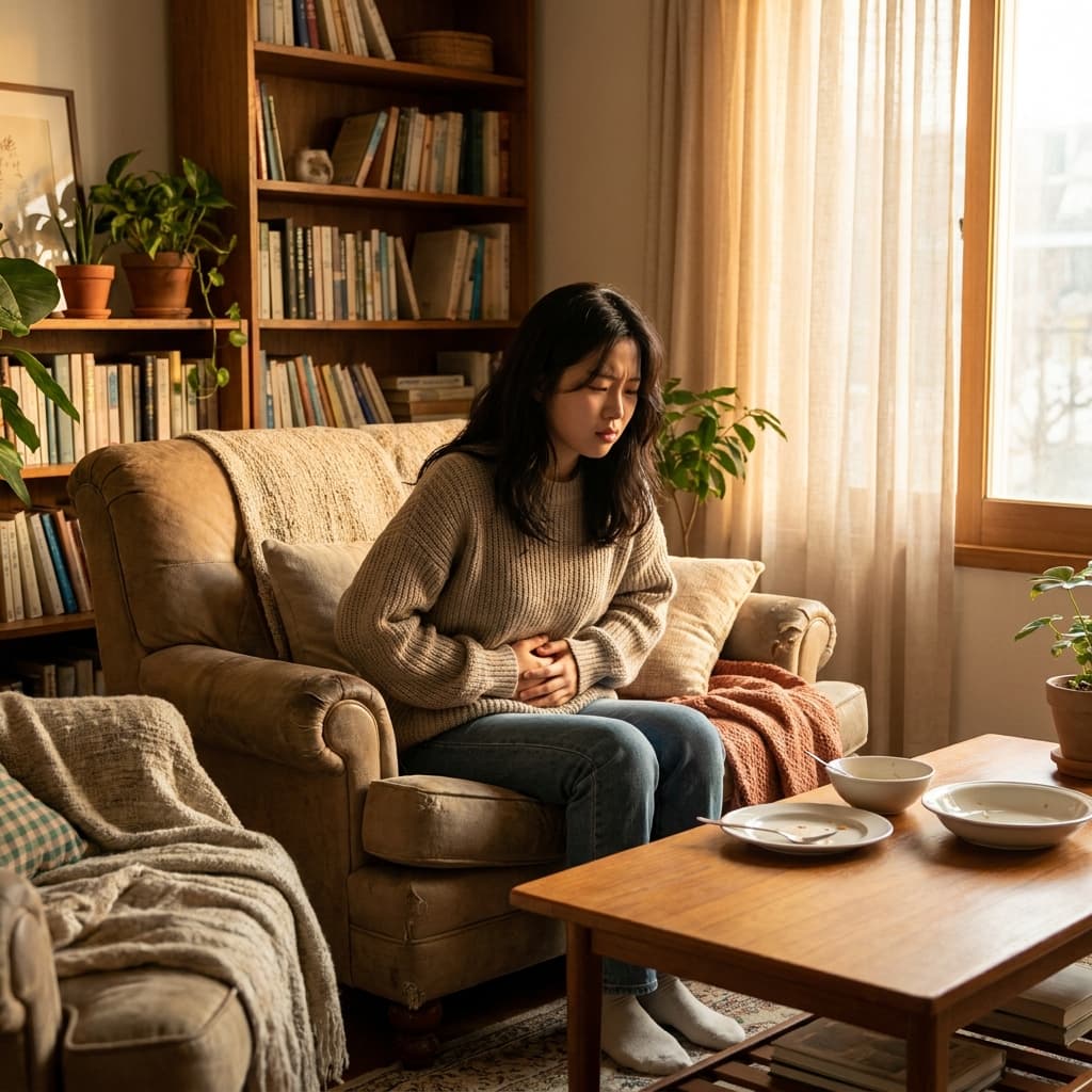 명치가 꽉 막혀서 내려가지 않아요, 단순 소화불량일까요? 진짜 원인과 해결법