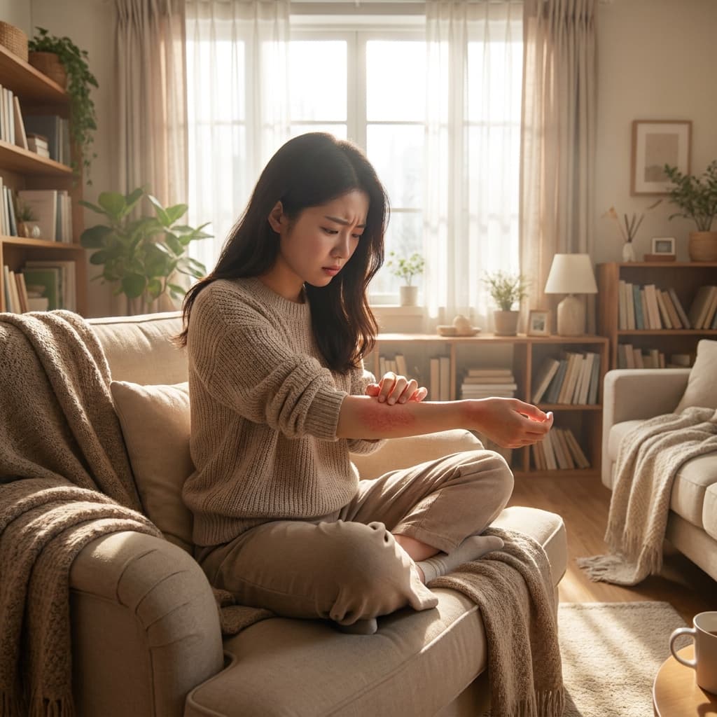 피부에 하얀 각질이 떨어지고 붉어져요? 만성 피부 문제, 장(腸)에서 답을 찾다