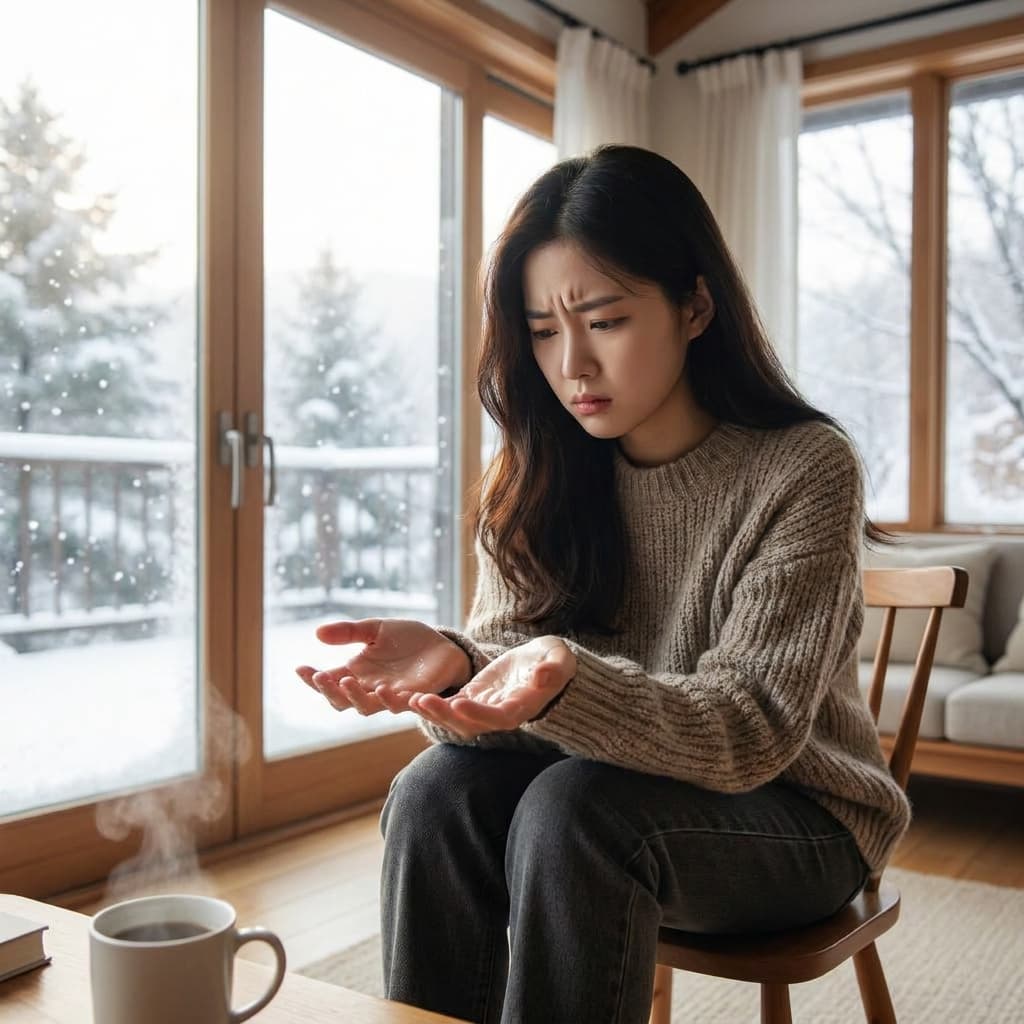 손발에 땀이 너무 많아요? 겨울인데도 땀이 멈추지 않는 이유와 한방 해법
