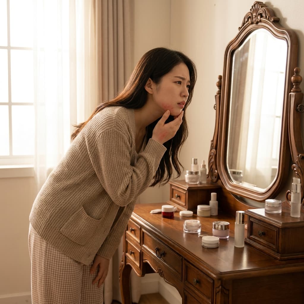 턱밑에 딱딱하고 아픈 여드름이 나요, 이제 그만 숨기세요