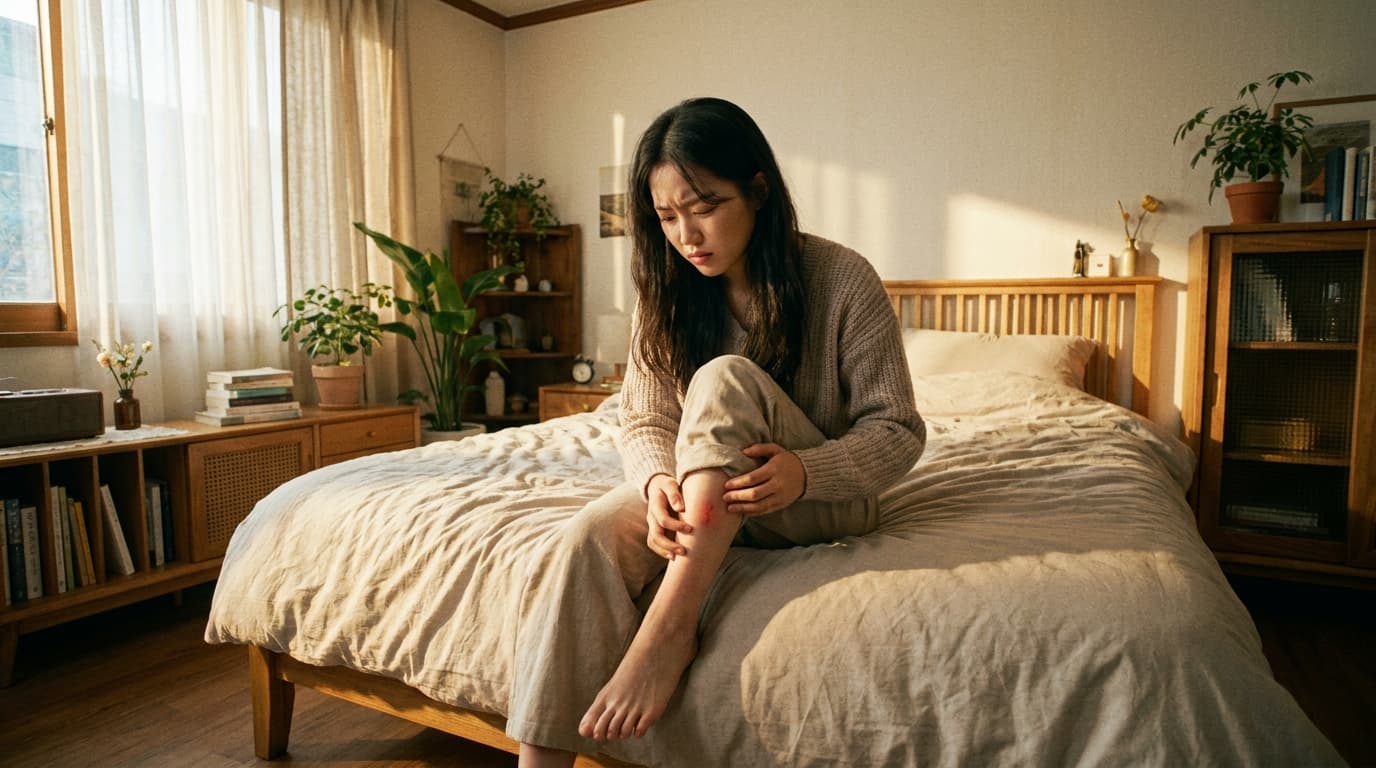 다리에 고춧가루 뿌린 것 같아요? 단순 가려움 아닌 '자반증' 신호일 수 있습니다.