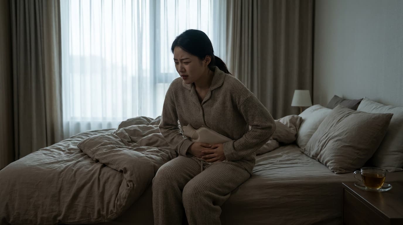아랫배가 빵빵하고 아파요, 혹시 난소낭종의 신호일까요?