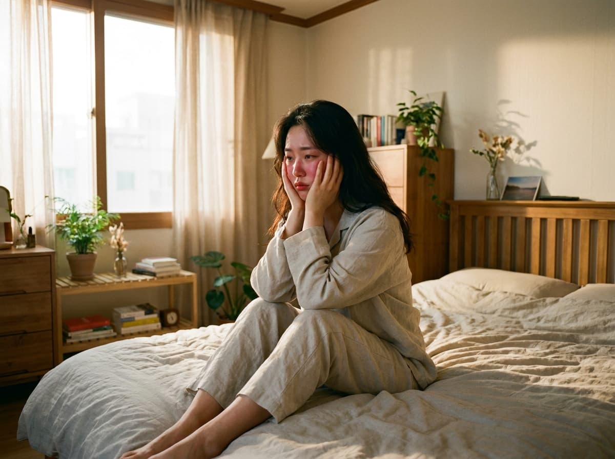 얼굴에 열이 오르고 안 가라앉아요? 단순한 피부 문제가 아닐 수 있습니다.