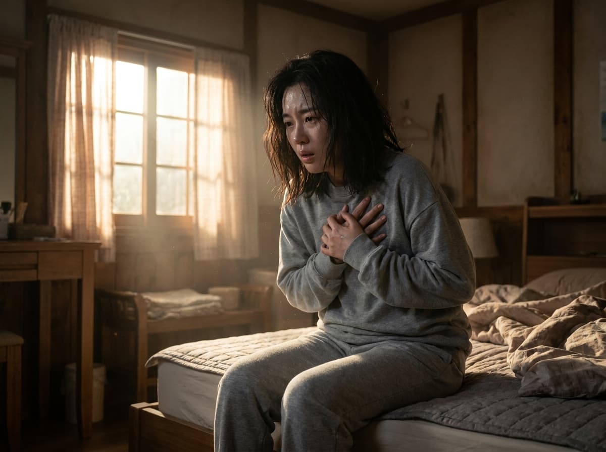 갑자기 식은땀이 나면서 호흡이 가빠져요, 혹시 공황장애 초기 증상일까요?