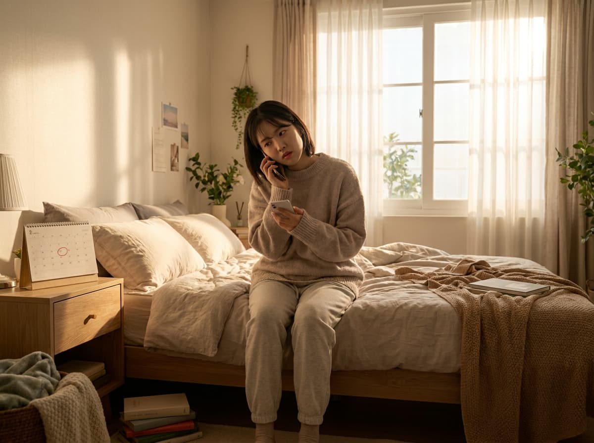 생리 예정일이 지났는데 소식이 없어요, 단순히 늦어지는 걸까요?