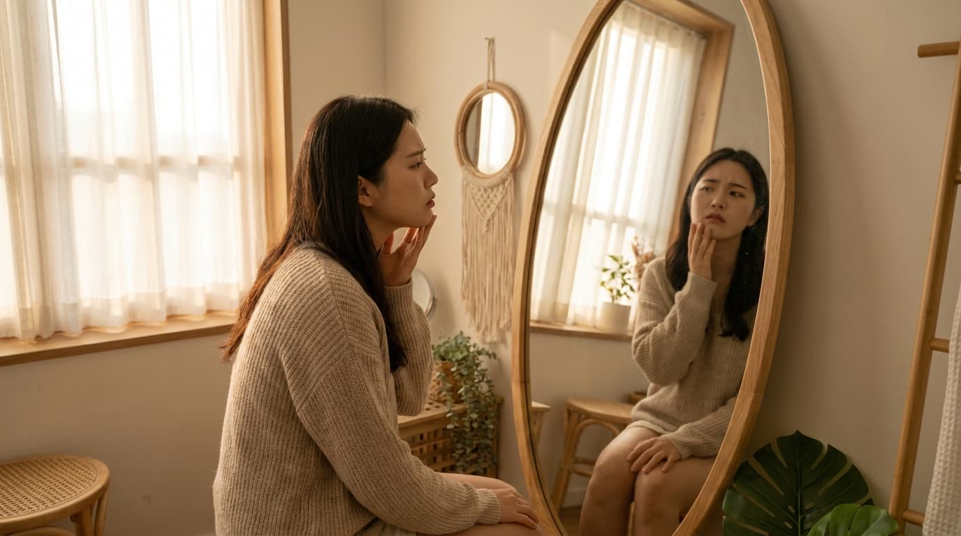 턱 밑 여드름, 갑자기 크게 났다면? 단순한 피부 문제가 아닙니다