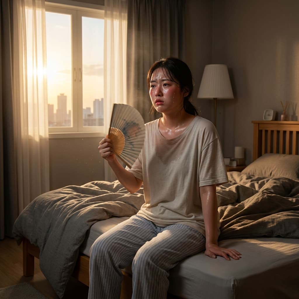 갱년기 열감, 지옥 같은 밤 더 이상 혼자 참지 마세요
