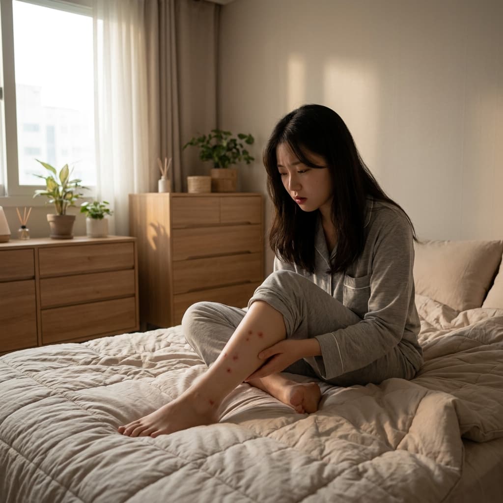 다리에 붉은 반점이 퍼져요, 혹시 자반증일까요?