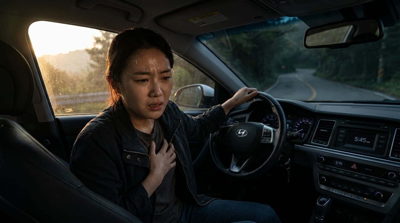 Sudden shortness of breath while driving no longer be afraid