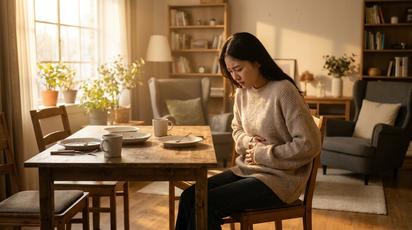 肚子胀气鼓鼓的:沉闷的胃,现在开始轻松舒适