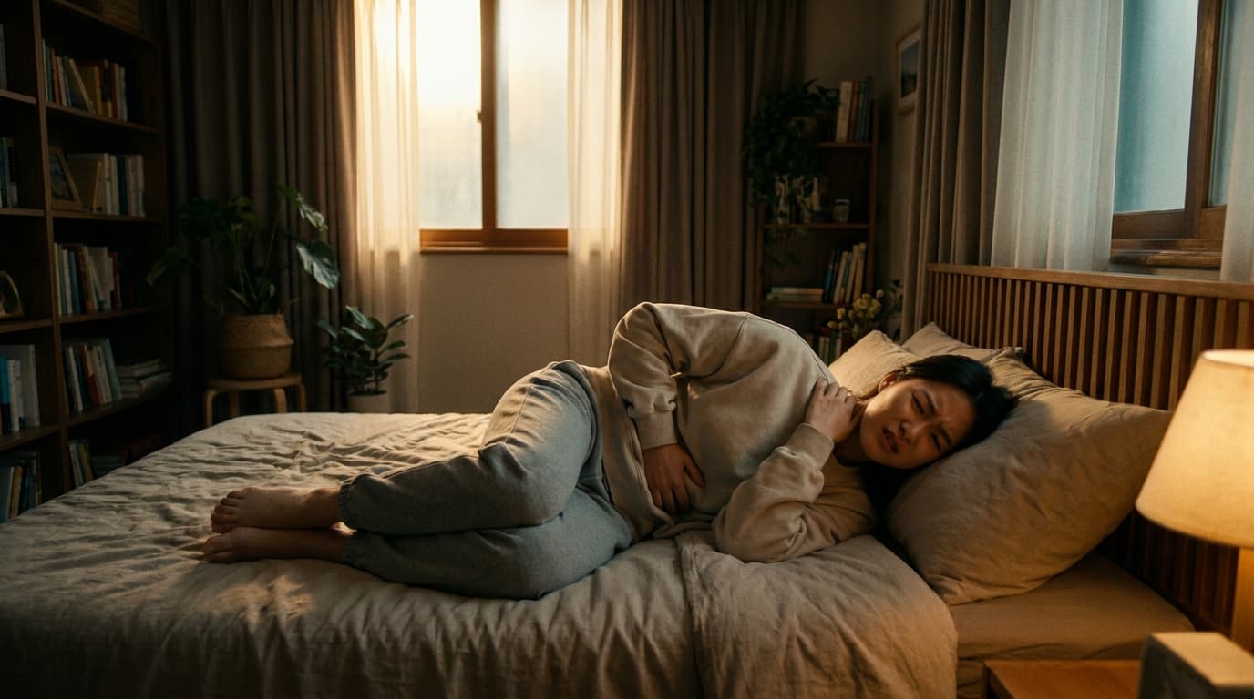 누우면 목으로 신물이 올라와요? 밤마다 위장이 보내는 경고 신호!