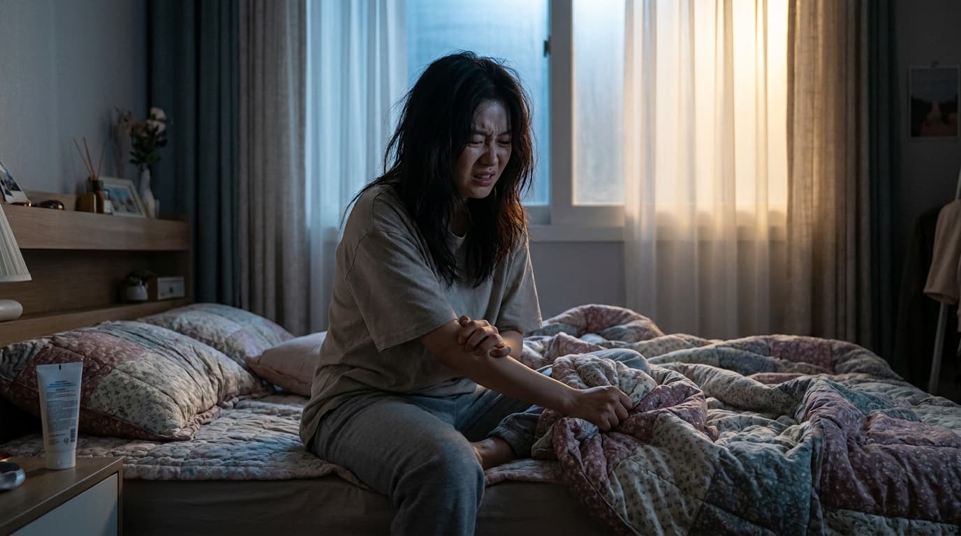 밤만 되면 온몸이 미치게 가려워요, 왜 나만 이런 걸까요?
