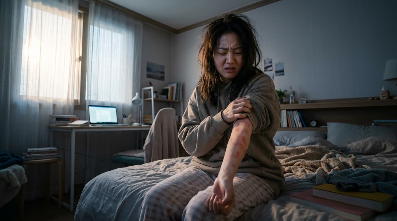 When I am stressed red patches spread on my skin Could it be stress dermatitis