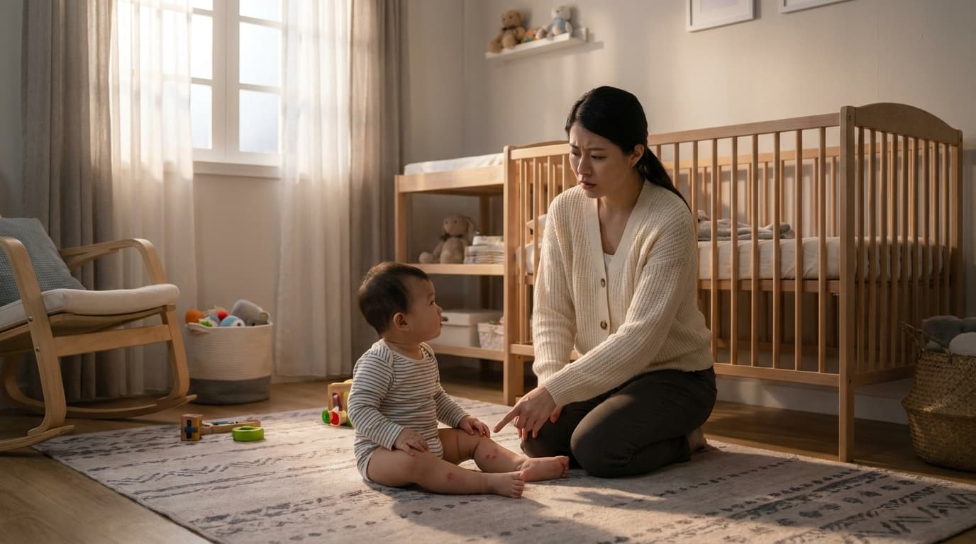 아기 다리 빨간 점들이 갑자기 생겼어요? 놀라지 마세요, 소아 자반증일 수 있습니다.
