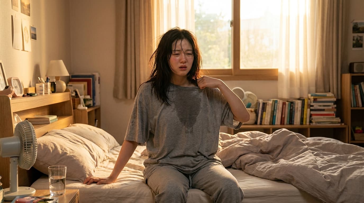 덥지도 않은데 식은땀이 계속 흘러요? 몸의 '과열 경고등' 다한증, 원인과 한방 솔루션