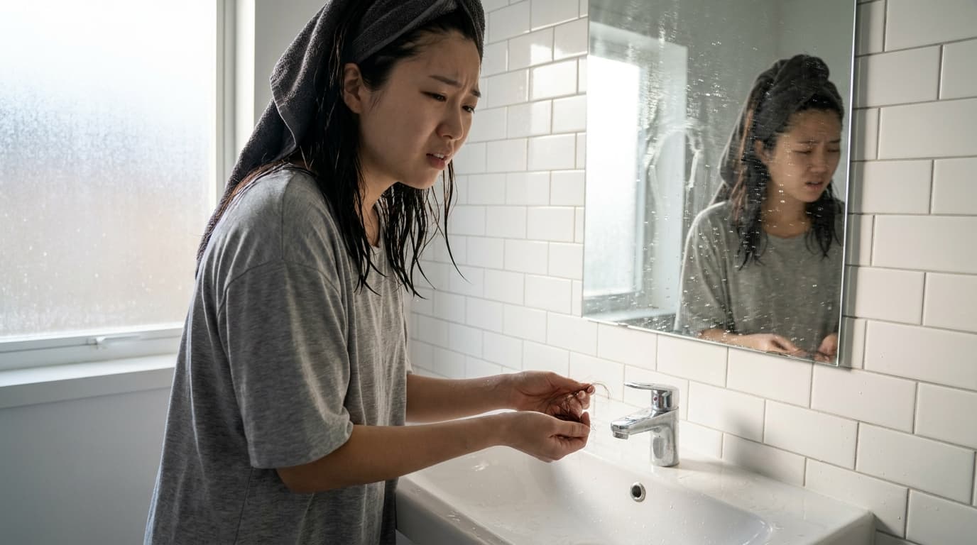 머리 감을 때 머리카락이 너무 많이 빠져요: 혹시 탈모 초기 증상일까요?