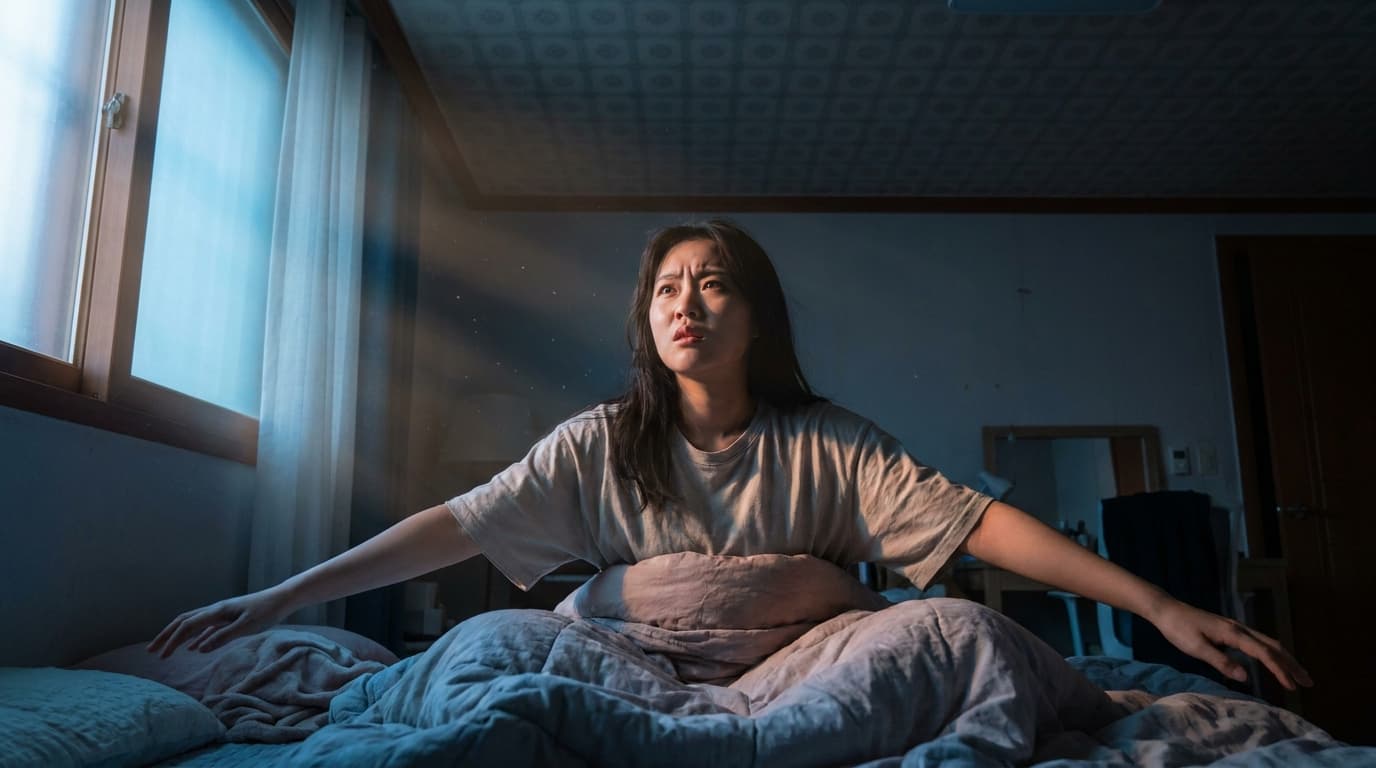 눈은 감기는데 뇌가 깨어있는 것 같아요, 혹시 불면증일까요?