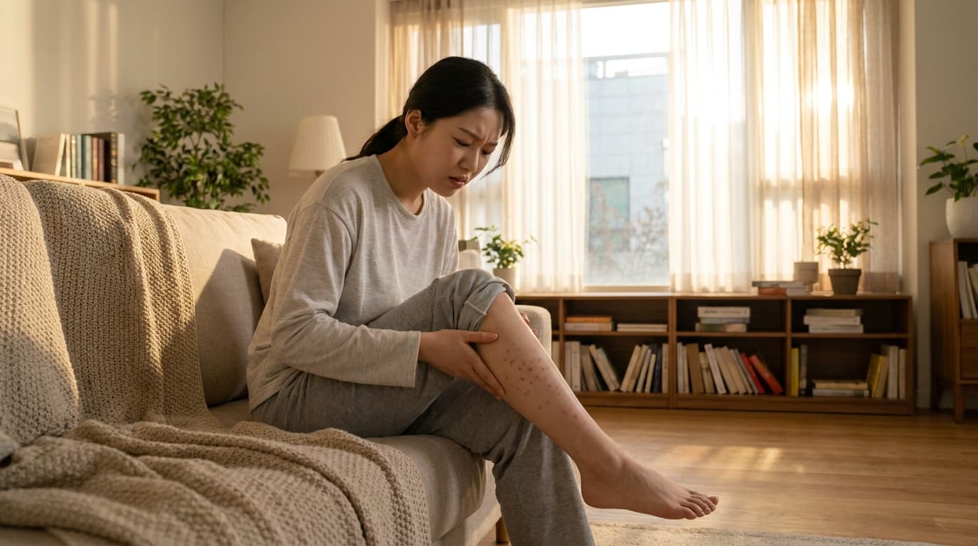 かゆみのない赤い斑点、なぜできるのでしょうか?体質改善による根本治療