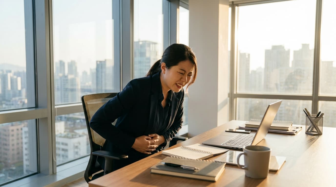 Office Worker with Severe Menstrual Cramps Why It Might Not Be Just Common Menstrual Pain